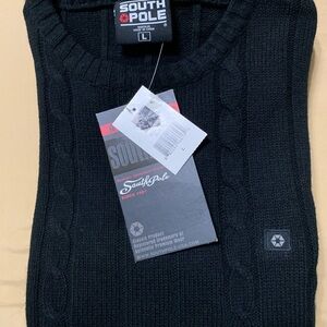 NWT Southpole Men’s Black Sweater Sz L